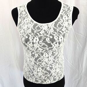 dkny Sheer Lace Blouse